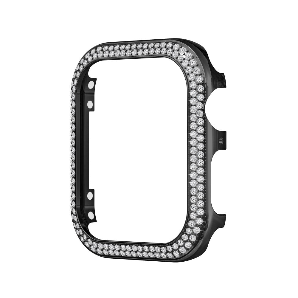 Universal Apple  Metal og Rhinsten Bumper  - Sort#serie_1