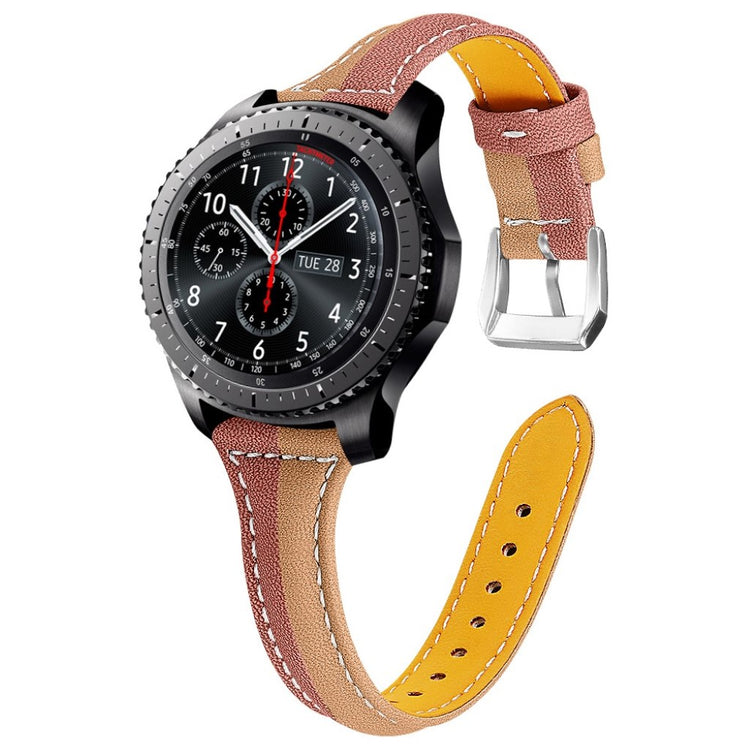  Samsung Gear S3 Frontier / Samsung Gear S3 Ægte læder Rem - Brun#serie_7