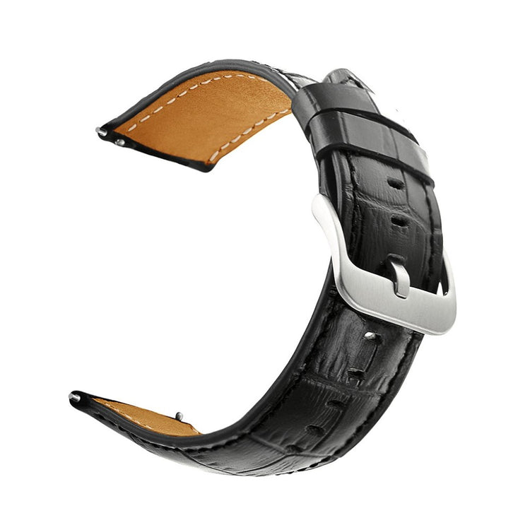  Samsung Gear S3 / Samsung Gear S3 Frontier Ægte læder Rem - Sort#serie_1