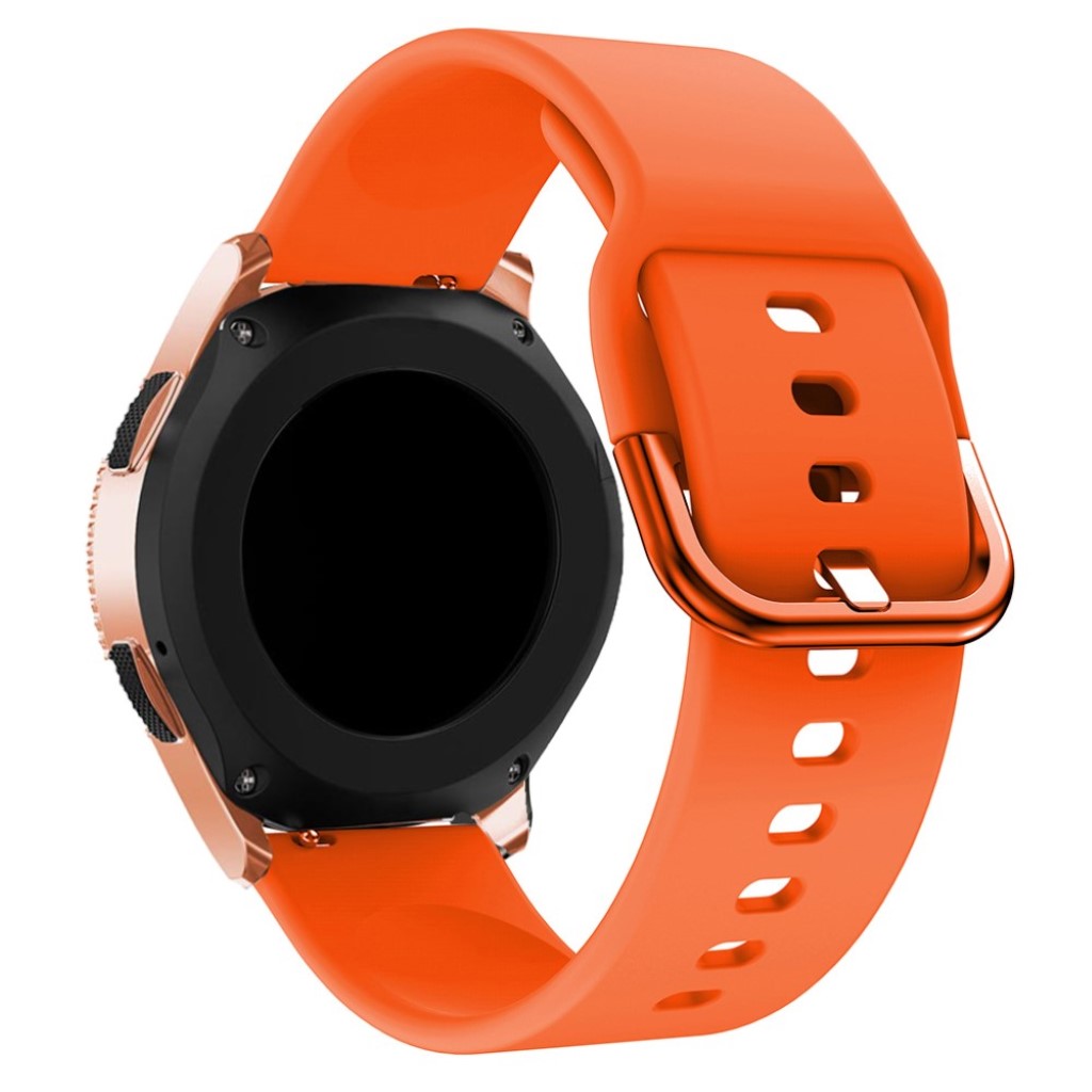 Helt vildt fed Samsung Galaxy Watch (42mm) Silikone Rem - Orange#serie_5