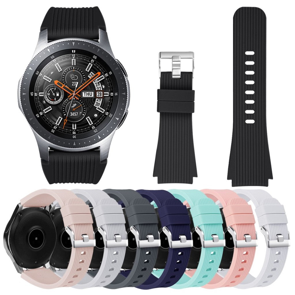 Helt vildt nydelig Samsung Galaxy Watch (46mm) Silikone Rem - Sort#serie_8