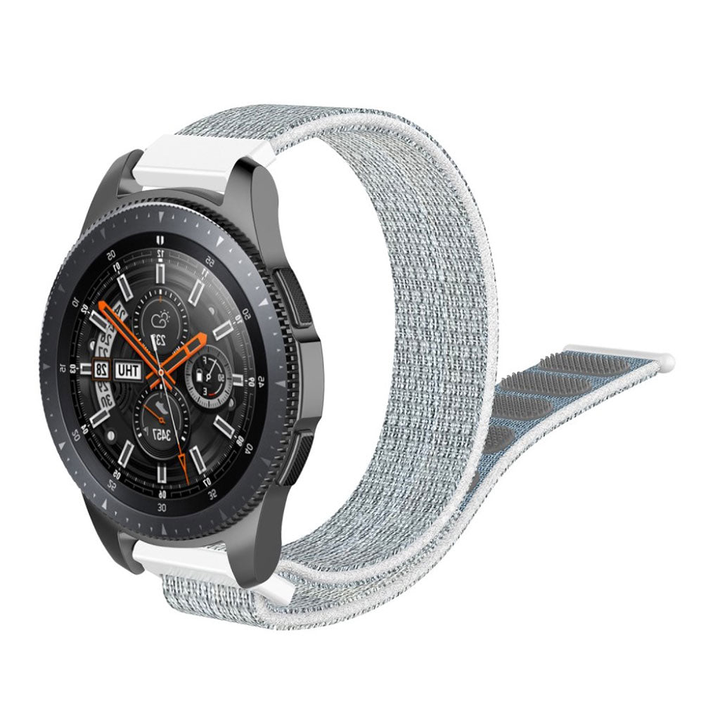 Helt vildt elegant Samsung Galaxy Watch (46mm) Nylon Rem - Hvid#serie_2