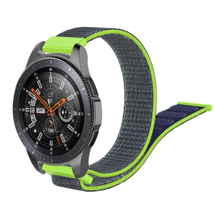 Helt vildt elegant Samsung Galaxy Watch (46mm) Nylon Rem - Grøn#serie_7
