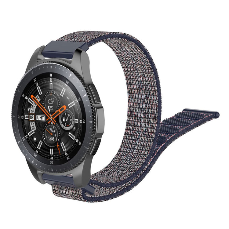Helt vildt elegant Samsung Galaxy Watch (46mm) Nylon Rem - Blå#serie_9