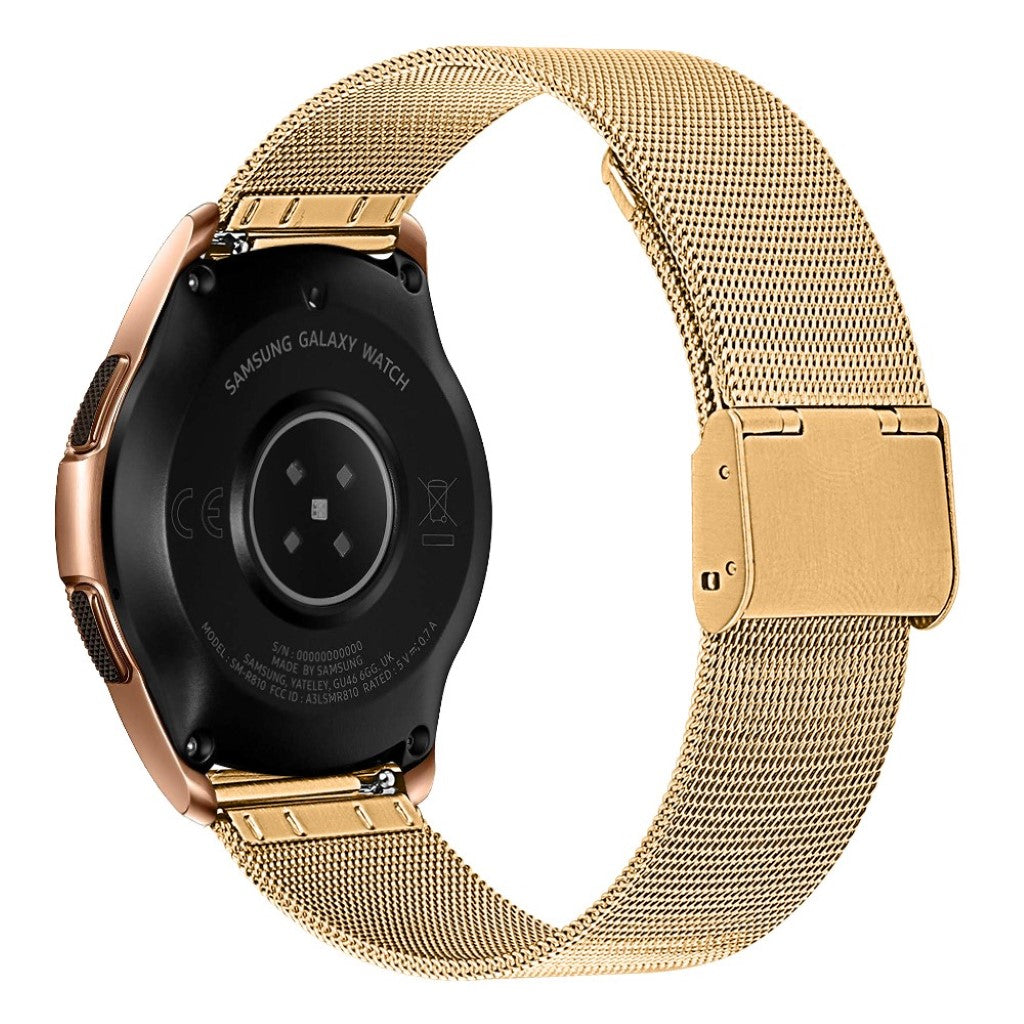 Super nydelig Samsung Galaxy Watch (46mm) Metal Rem - Guld#serie_2