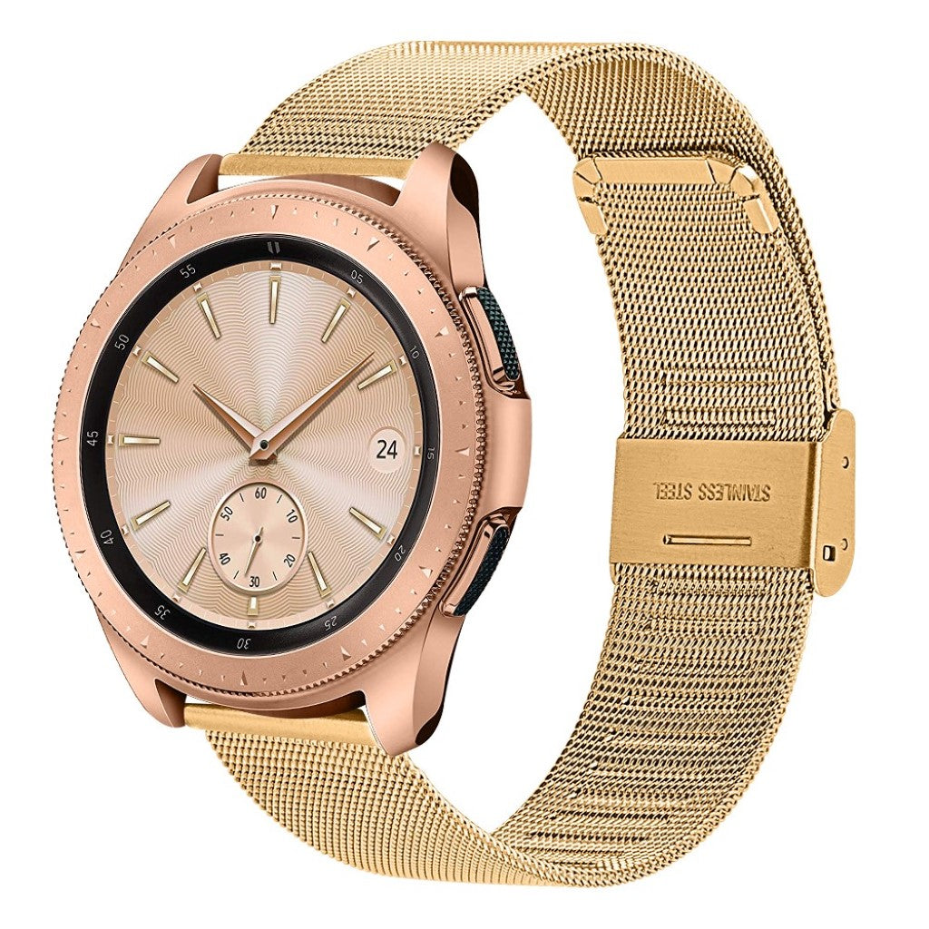 Super nydelig Samsung Galaxy Watch (46mm) Metal Rem - Guld#serie_2