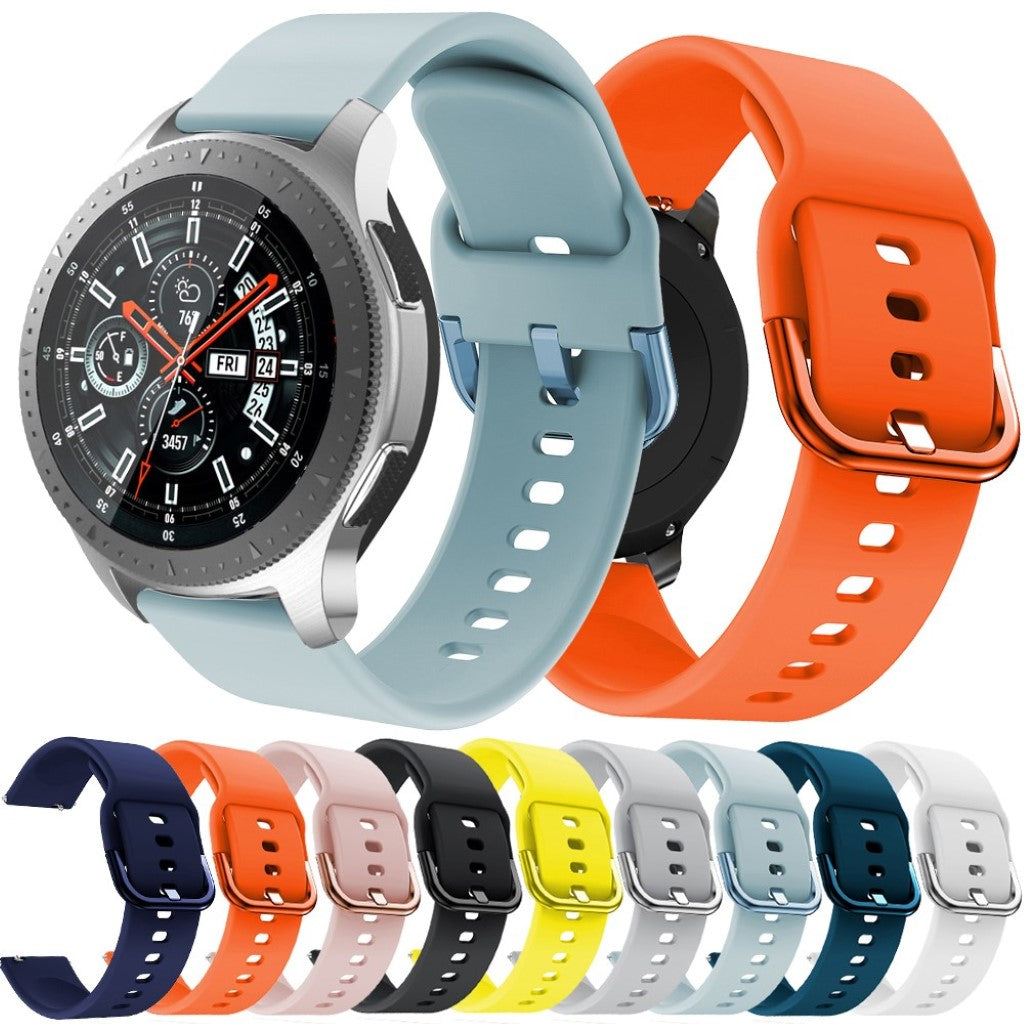 Meget kønt Samsung Galaxy Watch (46mm) Silikone Rem - Sort#serie_1