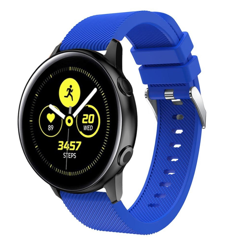 Meget cool Samsung Galaxy Watch Active Silikone Rem - Blå#serie_6