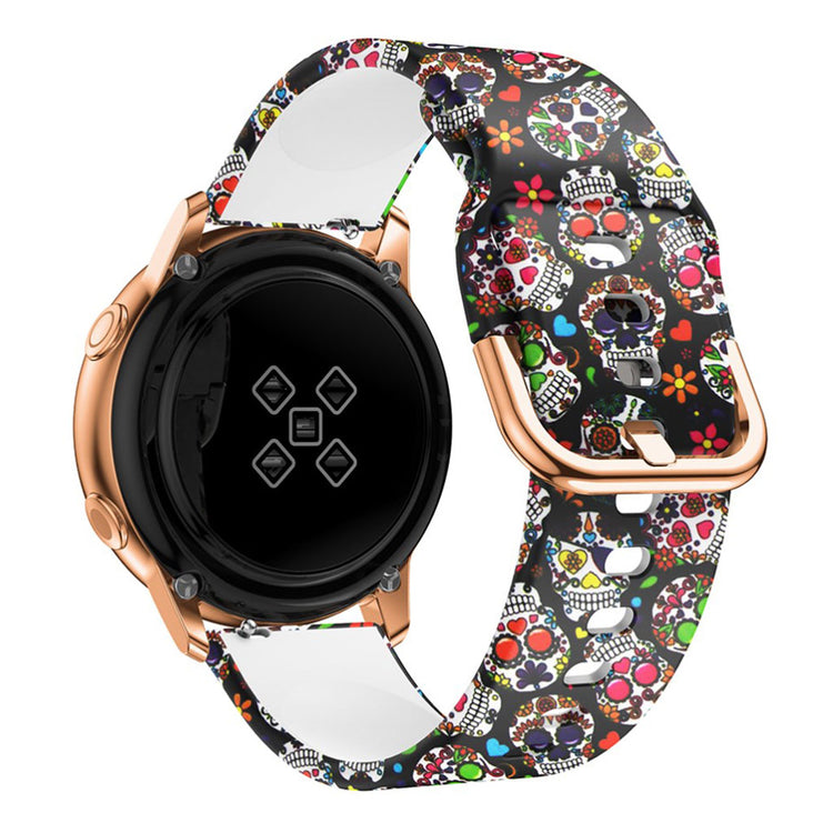 Skøn Samsung Galaxy Watch Active Silikone Rem - Flerfarvet#serie_1