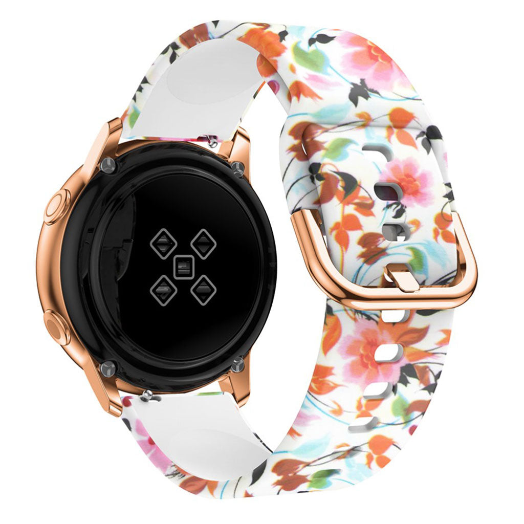 Skøn Samsung Galaxy Watch Active Silikone Rem - Flerfarvet#serie_7