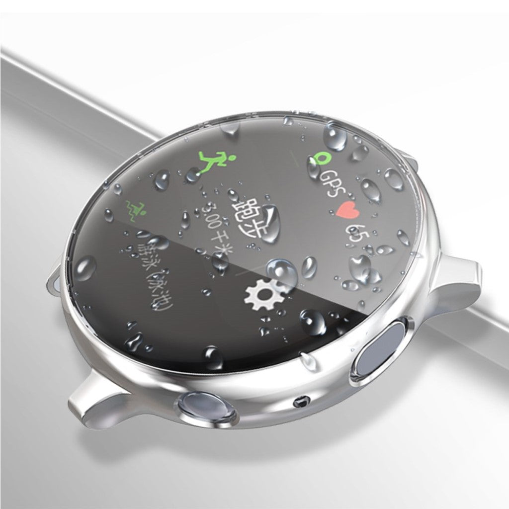 Super Pænt Samsung Galaxy Watch Active 2 - 40mm Silikone Cover - Sølv#serie_3