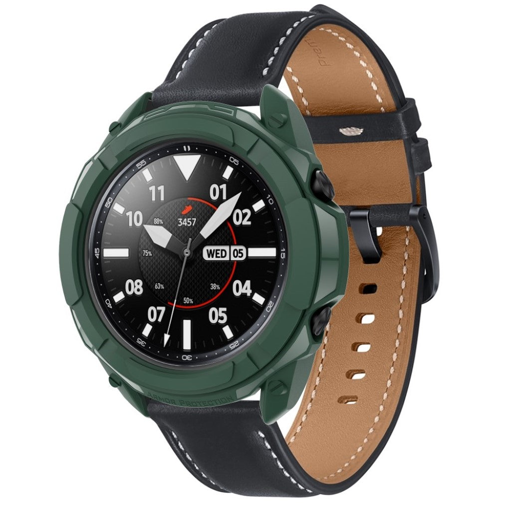 Samsung Galaxy Watch 3 (45mm) Beskyttende Silikone Bumper  - Grøn#serie_3