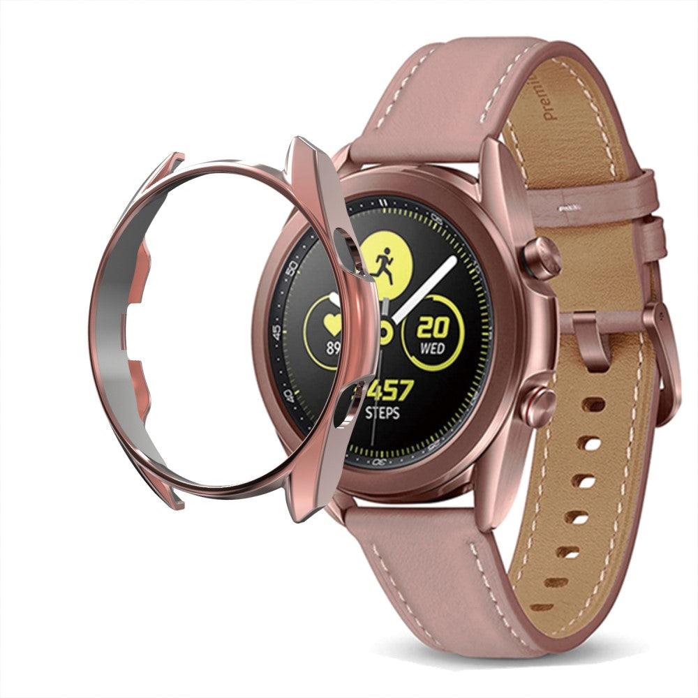Samsung Galaxy Watch 3 (45mm)  Silikone Bumper  - Brun#serie_5