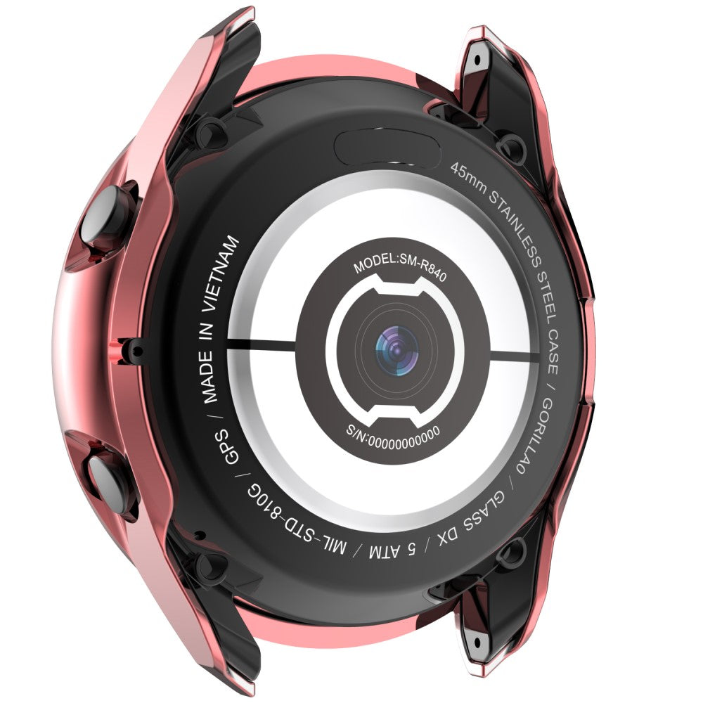 Samsung Galaxy Watch 3 (45mm)  Plastik og Rhinsten Bumper  - Pink#serie_1