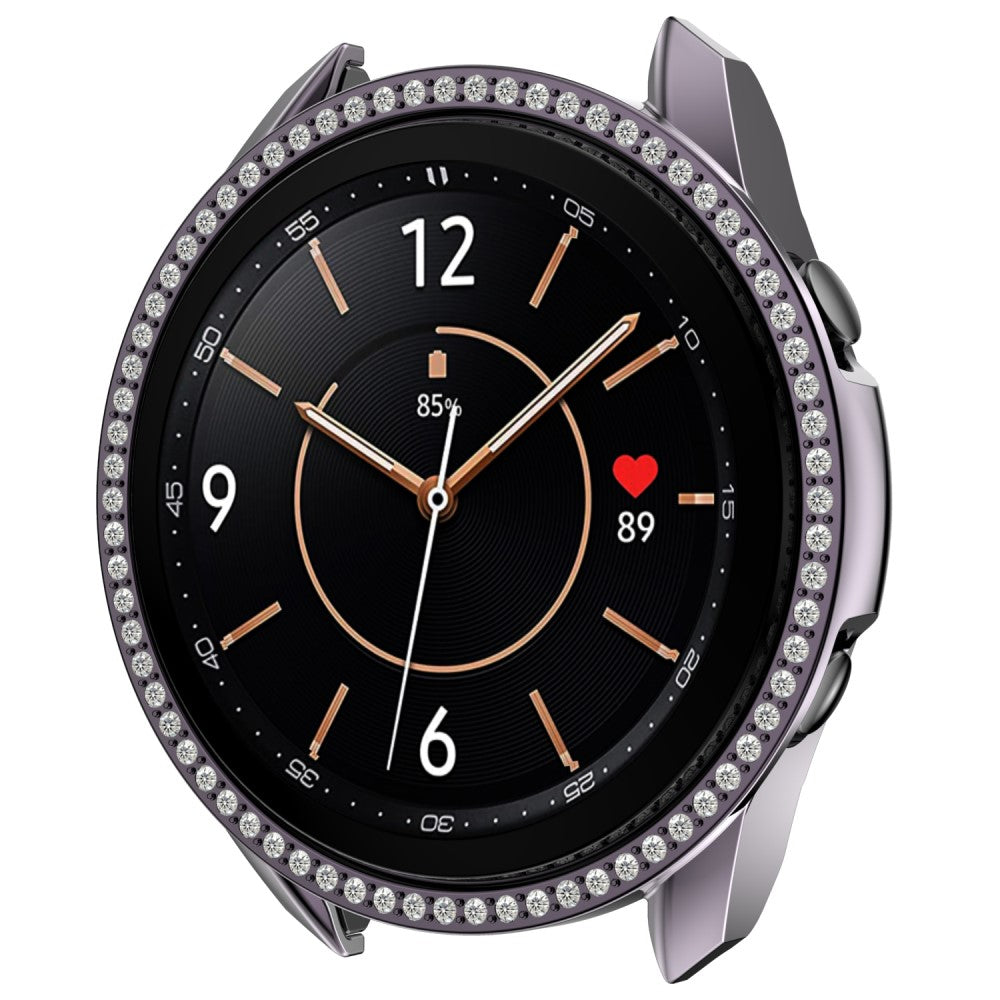 Samsung Galaxy Watch 3 (45mm)  Plastik og Rhinsten Bumper  - Sølv#serie_5