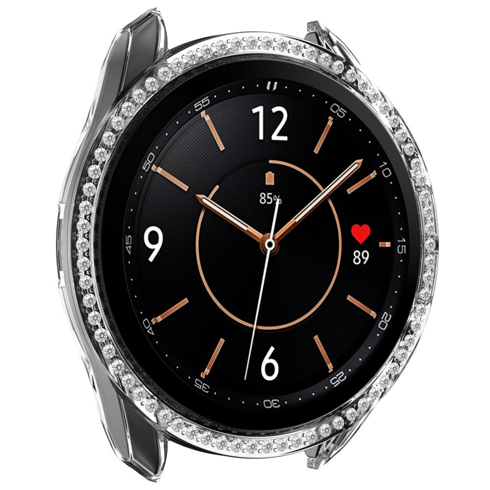 Samsung Galaxy Watch 3 (45mm)  Plastik og Rhinsten Bumper  - Gennemsigtig#serie_9