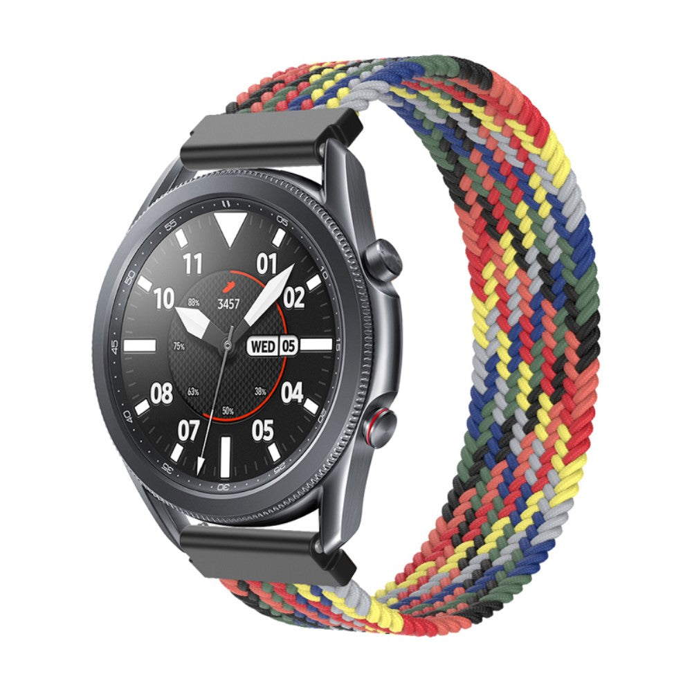 Fed Samsung Galaxy Watch 3 (45mm) Nylon Rem - Størrelse: M - Flerfarvet#serie_15