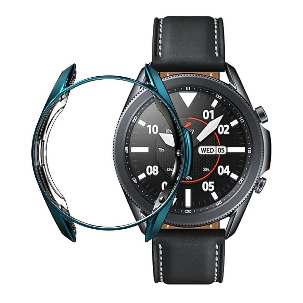 Samsung Galaxy Watch 3 (41mm) Holdbar Silikone Bumper  - Blå#serie_1