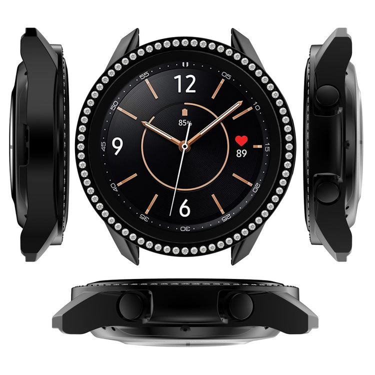 Samsung Galaxy Watch 3 (41mm)  Plastik og Rhinsten Bumper  - Sort#serie_3