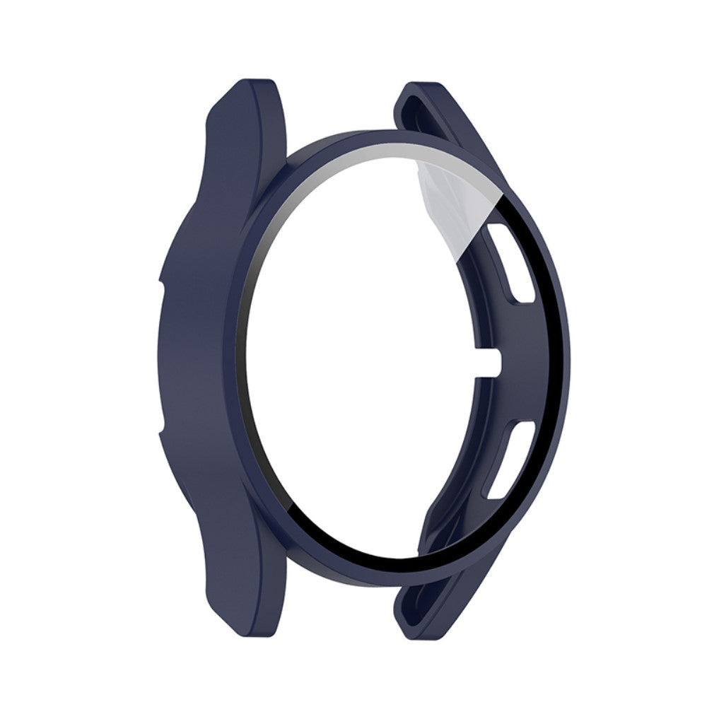 Super Godt Samsung Galaxy Watch 4 (44mm) Cover med Skærmbeskytter i Plastik og Hærdet Glas - Blå#serie_6