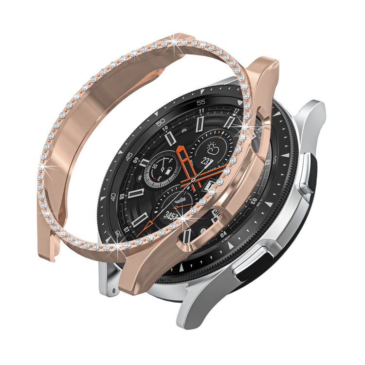 Pink Samsung Galaxy Watch 4 Classic (42mm) Plastik og Rhinsten Cover#serie_4
