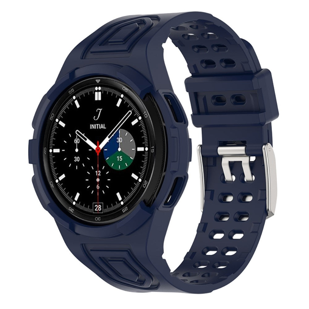 Pænt Samsung Galaxy Watch 4 Classic (46mm) Silikone Rem - Blå#serie_7