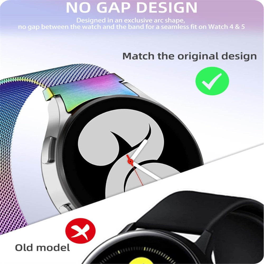 Samsung Galaxy Watch 5 (40mm) Metal Rem med Cover - Flerfarvet#serie_6