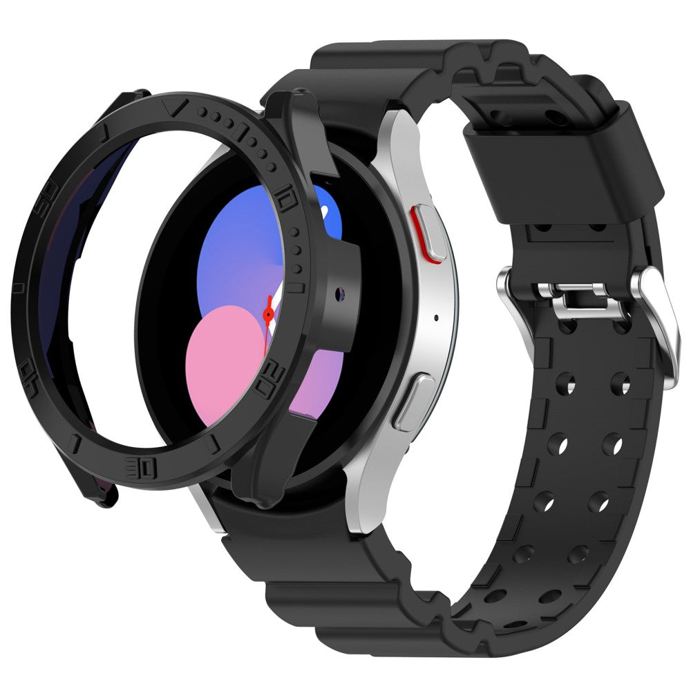  Samsung Galaxy Watch 5 (40mm) / Samsung Galaxy Watch 4 (40mm) Silikone Rem - Sort#serie_1