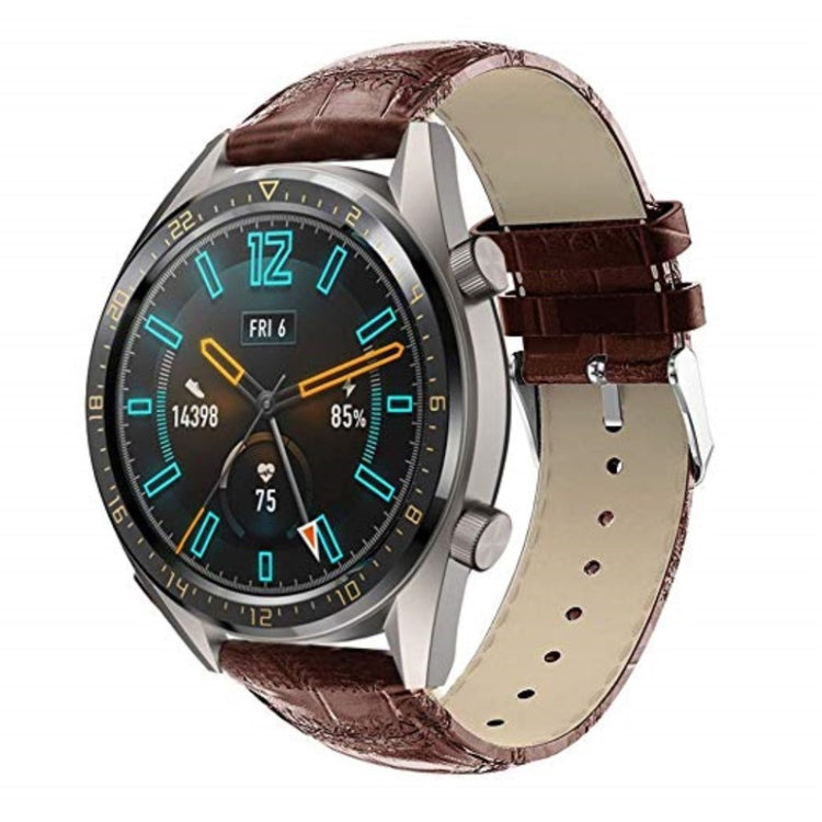 Super skøn Huawei Watch GT 2 46mm Ægte læder Rem - Brun#serie_2