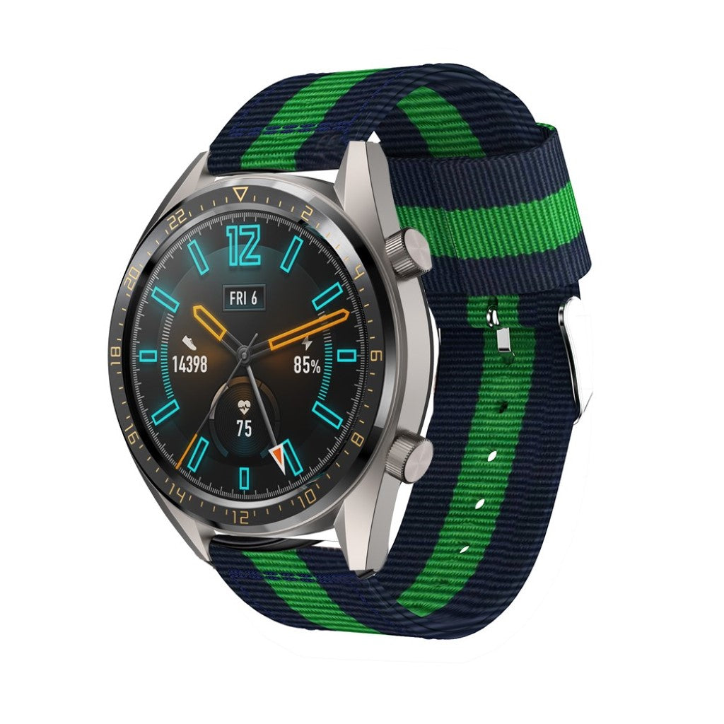 Helt vildt kønt Huawei Watch GT 2 46mm Nylon Rem - Grøn#serie_2