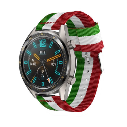 Helt vildt kønt Huawei Watch GT 2 46mm Nylon Rem - Flerfarvet#serie_4