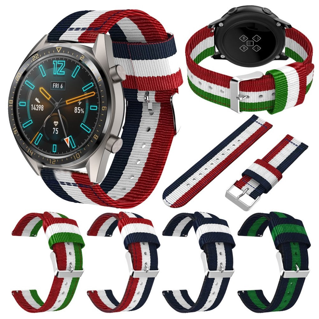 Helt vildt kønt Huawei Watch GT 2 46mm Nylon Rem - Flerfarvet#serie_4
