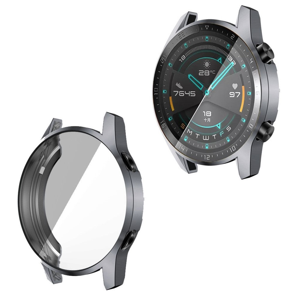 Super Flot Huawei Watch GT 2 46mm Silikone Cover - Sølv#serie_3