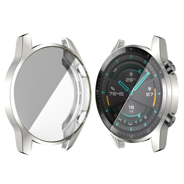 Super Flot Huawei Watch GT 2 46mm Silikone Cover - Sølv#serie_5