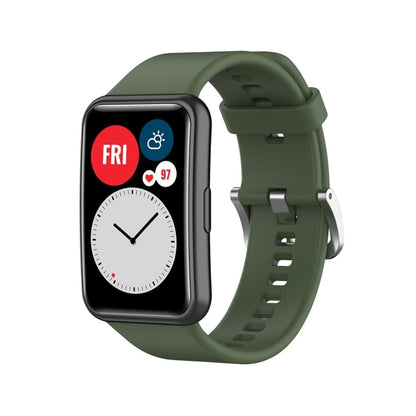 Super smuk Huawei Watch Fit Silikone Rem - Grøn#serie_3