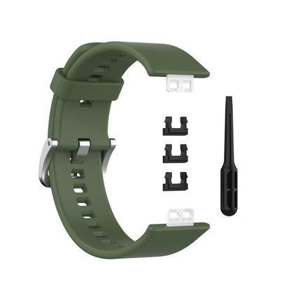 Super smuk Huawei Watch Fit Silikone Rem - Grøn#serie_3