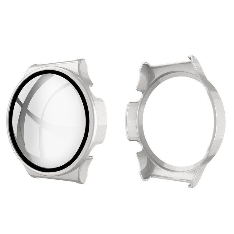 Rigtigt Fed Huawei Watch GT 2 Pro Cover med Skærmbeskytter i Plastik og Hærdet Glas - Sølv#serie_4
