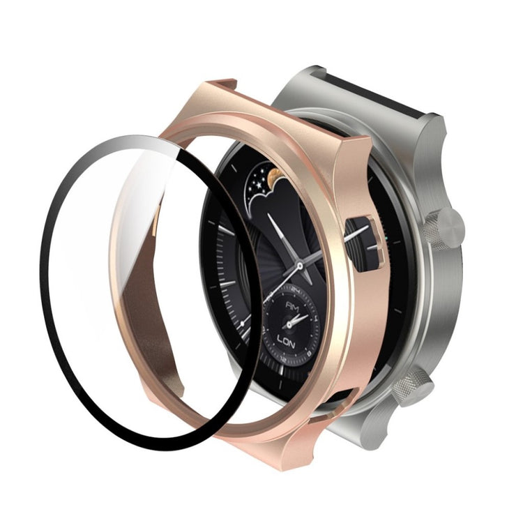 Meget Flot Huawei Watch GT 2 Pro Cover med Skærmbeskytter i Plastik og Hærdet Glas - Pink#serie_7