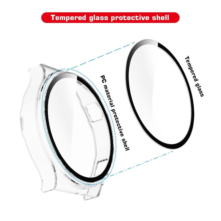 Meget Flot Huawei Watch GT 2 Pro Cover med Skærmbeskytter i Plastik og Hærdet Glas - Gennemsigtig#serie_9