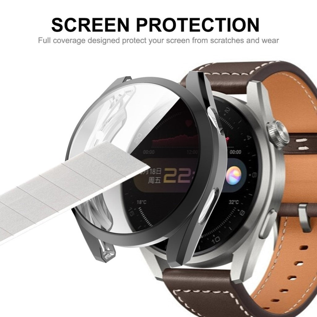 Fed Huawei Watch 3 Pro Silikone Cover - Sølv#serie_4