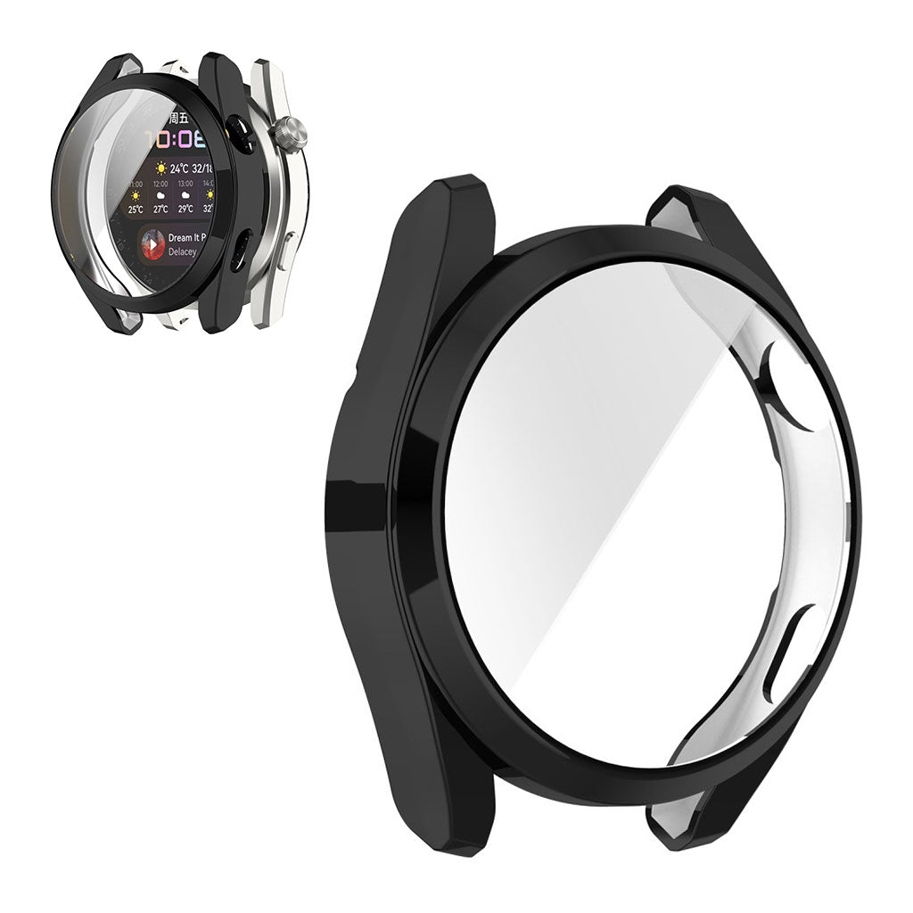 Super Fint Huawei Watch 3 Pro Silikone Cover - Sort#serie_1