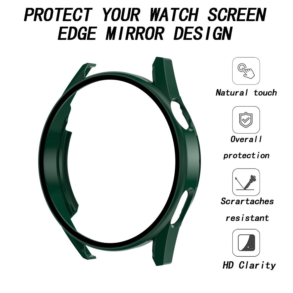 Rigtigt Godt Huawei Watch GT 3 (46mm) Cover med Skærmbeskytter i Plastik og Hærdet Glas - Grøn#serie_8