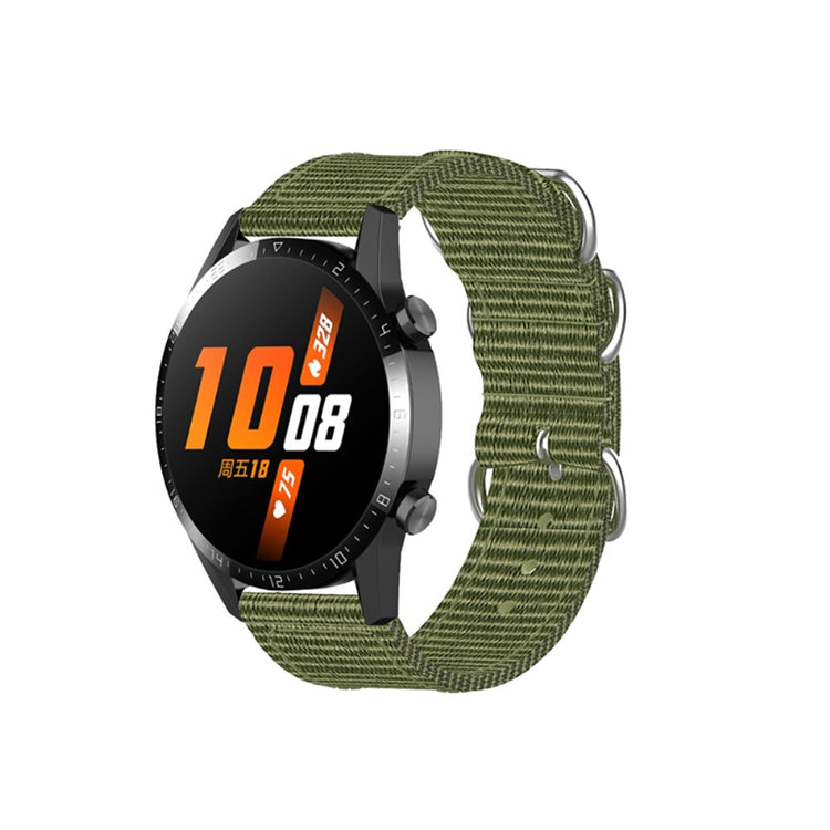  Huawei Watch GT Runner / Huawei Watch GT 3 (46mm) Nylon Rem - Grøn#serie_5