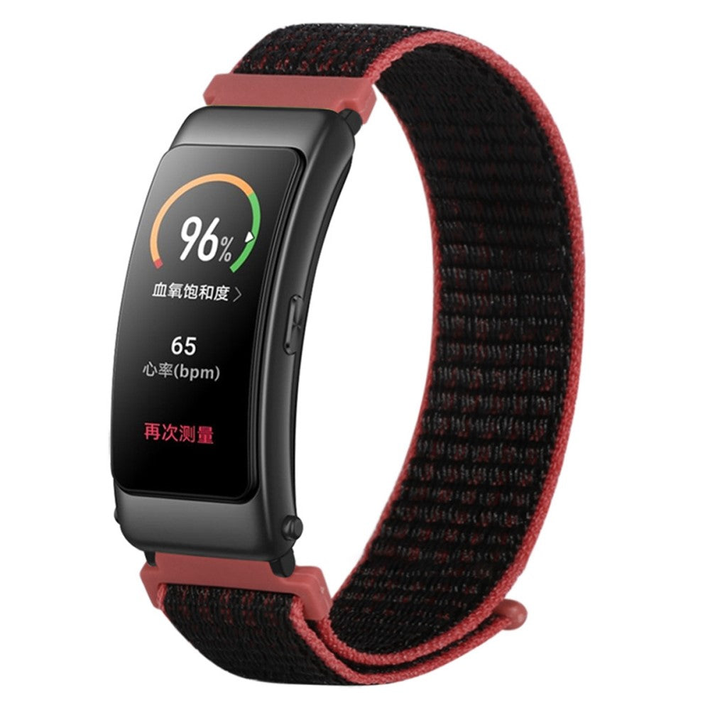 Mega fed Huawei Band 6 / Huawei Band 3 Nylon Rem - Rød#serie_5