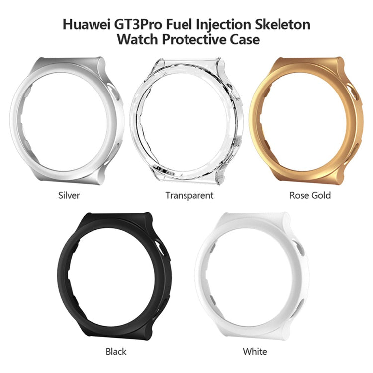 Vildt Godt Huawei Watch GT 3 Pro 43mm Cover med Skærmbeskytter i Hærdet Glas - Pink#serie_3