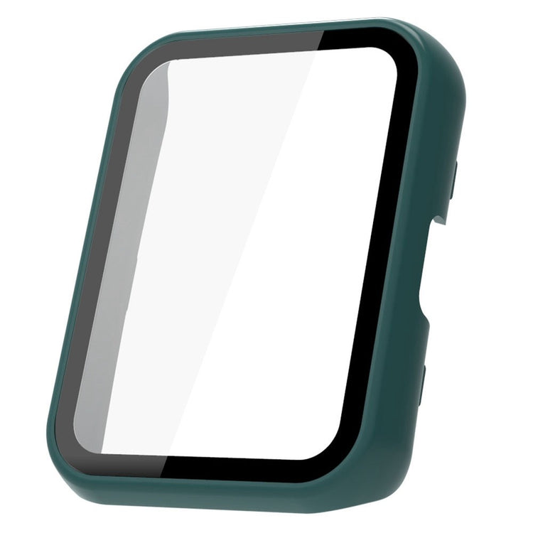Rigtigt Flot Huawei Watch Fit 2 Cover med Skærmbeskytter i Plastik og Hærdet Glas - Grøn#serie_3