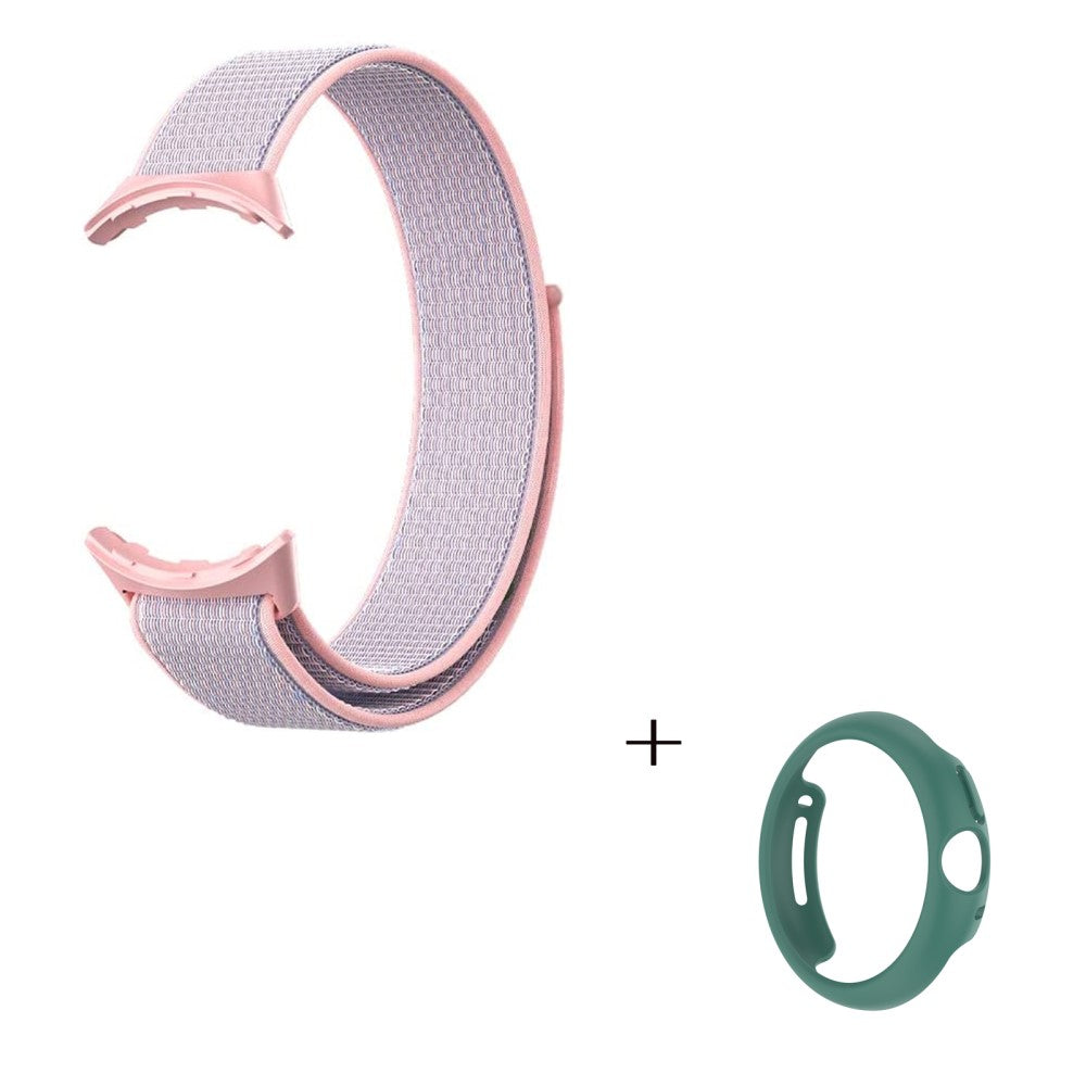 Vildt smuk Google Pixel Watch Plastik og Nylon Rem - Pink#serie_3