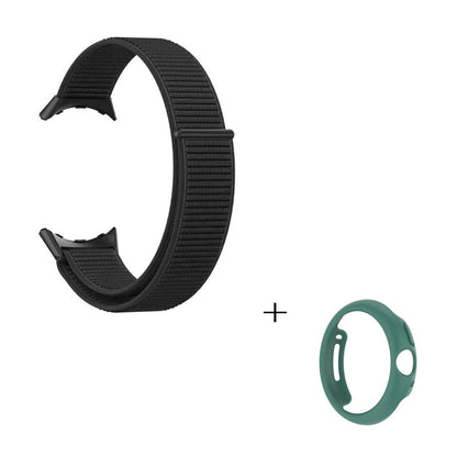 Vildt smuk Google Pixel Watch Plastik og Nylon Rem - Sort#serie_4