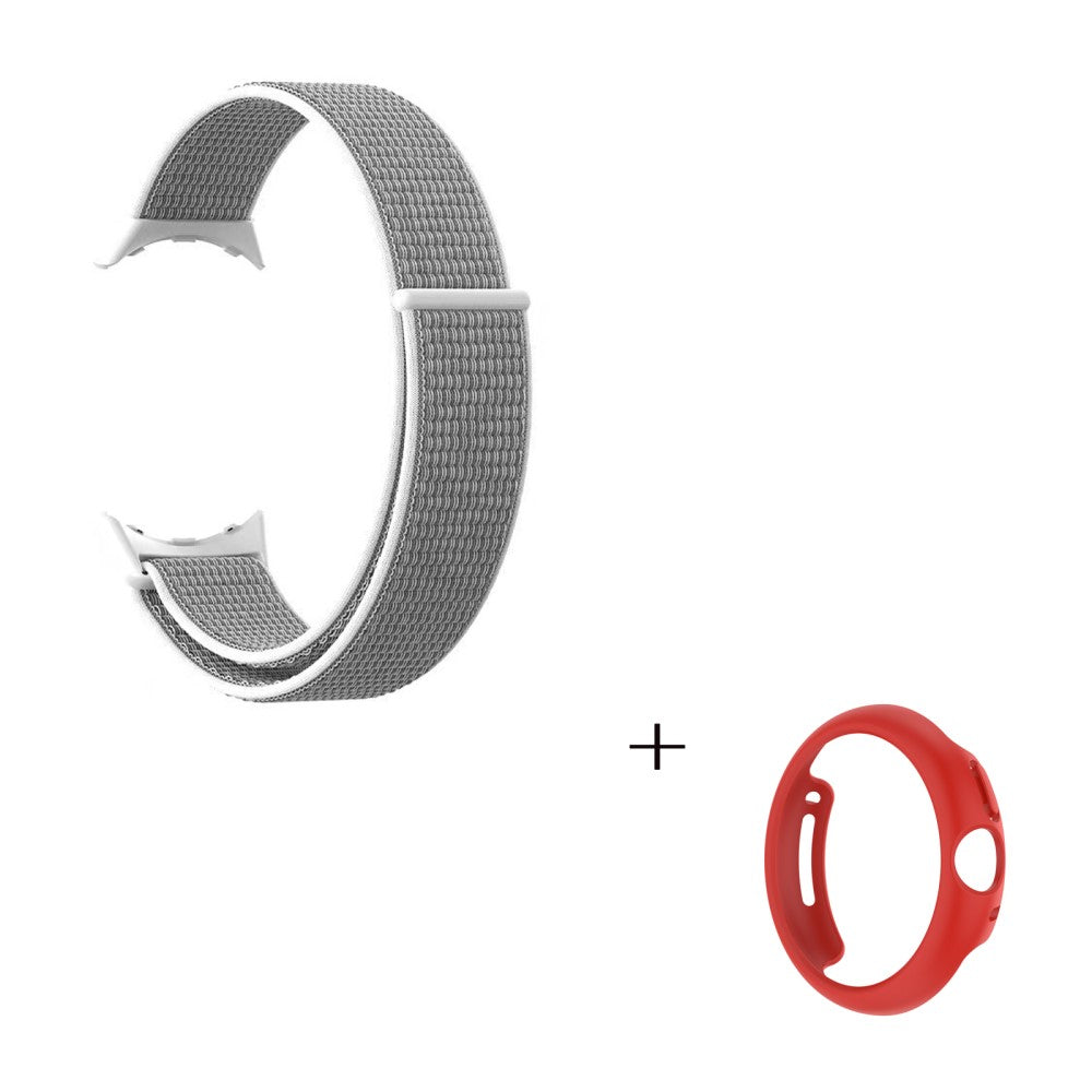 Yndigt Google Pixel Watch Plastik og Nylon Rem - Sølv#serie_5