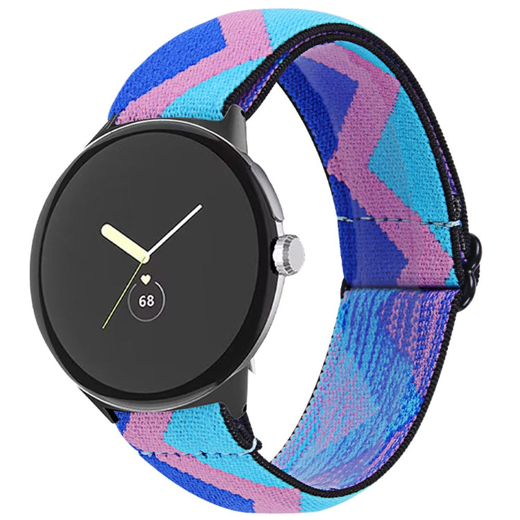 Super elegant Google Pixel Watch Nylon Rem - Flerfarvet#serie_1